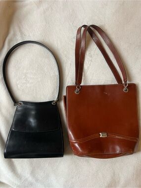 Set of 2 Vintage Bally Bags